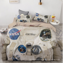 Матовый комплект постельного белья с цифровой печатью для астронавтов NASA